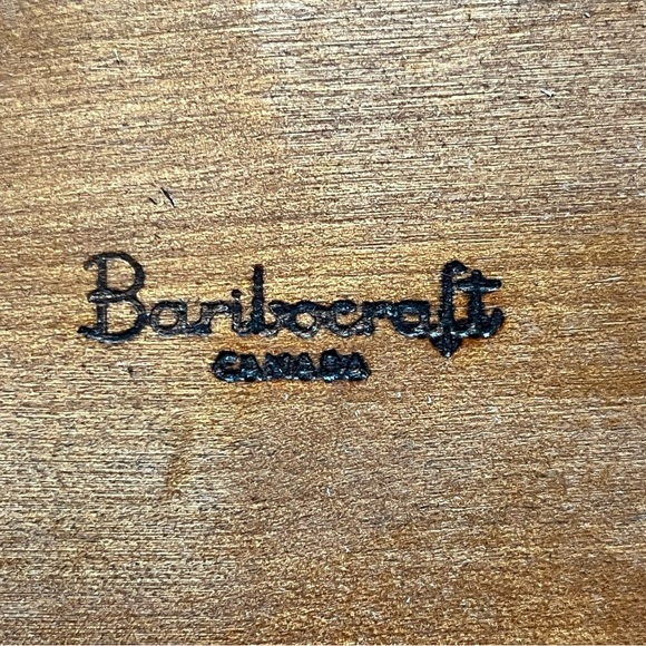 Baribocraft Canada Wood Serving Tray with Handles 24x12in Vintage - Picture 6 of 9